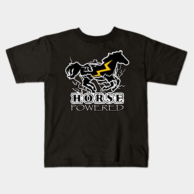 Horse Power Kids T-Shirt by CrissWild